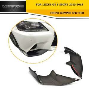 Bumper Lexus GS Front half aero carbon material canard front lip GSF GS350 CB
