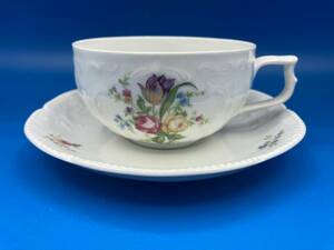 [No USED box] Rosenthal Rosenthal ★ Classic Rose ★ Tea Cup &amp; Saucer (4) ★ Size 95mm x height 50mm / 145mm
