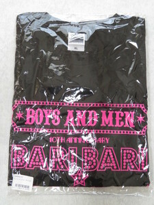 BOYS AND MEN T -shirt 10th Anniversary National Live Tour "Bari Bari ★ PARTY" unopened! unused! Prompt decision!