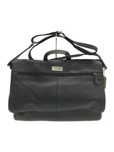 Coach ◆ Shoulder bag/leather/BLK/plain