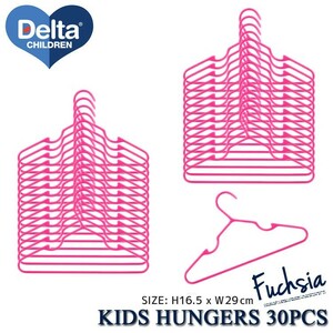 Baby Kids Children's Hanger Set of 30 Delta Delta Fusha 97477-676