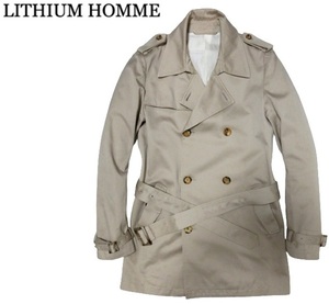 Lithium -omemed Homme short trench coat