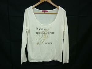 [YS-1] ■ Ozock OZOC Ladies Long Sleeve T-shirt White color ■ 38