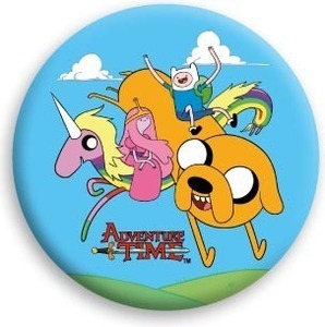 ADVENTURE TIME (Adventure Time) Group Riding Jake Button Can Badge (Pinterip) ☆
