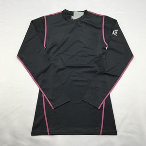 [Free shipping] [New] EVERLAST Women's Compression Shirt (Round Neck) M Black*Rose ★19051