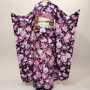 Kimono Kimono Full Set Pure Silk Hyakka Ryoran Rental Corporation 7 days Rental Co., Ltd. (Rental] R9