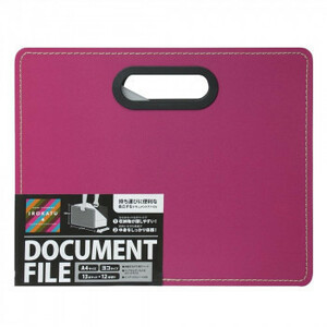 Nakabayashi Document File Foam PP Made of PP Yokoberry Pink DF-A401E-BP file