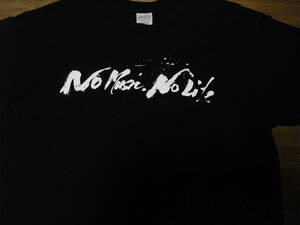 Tsuyoshi Nagabuchi Tawareko Collaboration NO MUSIC NO LIFE T -shirt (Black Train)