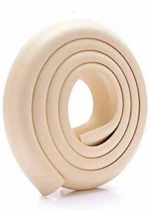 Corner Guard Cushion Safe Materials Prevention Double -sided tape Set L type Nursery Safety Goods (Beige 200cm)