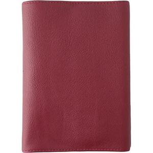 Bunko size _ color: Wine slip-on free type Bunko cover OSL soft leather leather wine OSL-3201