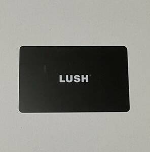 LUSH rush gift card gift certificate 3000 yen