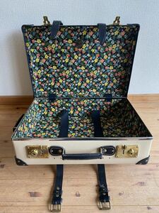 [Globe Trotter Ships GLOBE-TROTTER SHIPS 21 inch Limited Carry Bag Suitcase Trolley Safari Floral Pattern Beige]