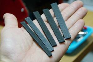 Made of general -purpose saddles for classical guitar / set of 5 / Promat PLA (plant -derived, poly lactic acid resin)