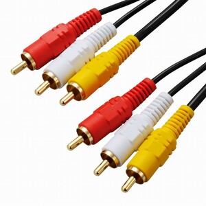 Video Connection Code Pin Plug x 3-Pin Plug x 3 2m 2mv VIS-C20R3-K 01-5125