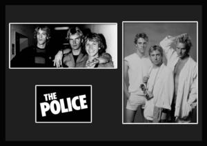 10 types! THE POLICE/Police/Rock/Rock Band Group/Certificate Frame/BW/Monochrome/Display (9-3W)