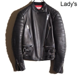 J0092P ▼ CELINE Celine ▼ Leather Biker Jacket Black 34 / Riders Jacket Leather blouson Fall RB MKS
