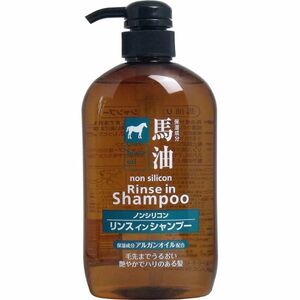 Horse oil rinsein shampoo non -silicone rinsein shampoo body 600ml x2