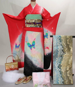 Full set of kimono kimono full set of pure silk accessories 7 days rental for 7 days (rental] R07