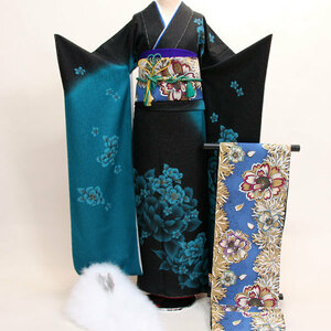 Kimono Kimono Full Set Pure Silk Daika Accessories All 20 points are available 7 days Rental Coming -of -Age Corporation Yasudaya Co., Ltd. [Rental] R70