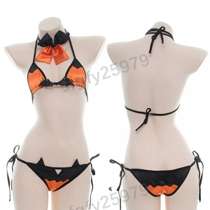 A648 ☆ Super sexy cute swimsuit Costume Halloween Bikini Lingerie Cosplay Small Devil