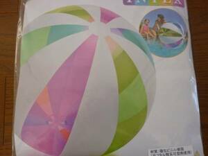 Prompt decision ☆ New unused ☆ Rare! Super huge! 107cm Clear Rainbow Large Beach Ball Super Giant Beach Ball