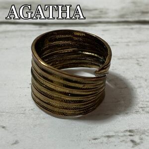 AGATHA Agata ring antique -style ring processing accessories bangle accessories