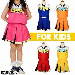 KIDS ☆ Dokiwaku Cheer Girl Child Size [Kids Size/Dance/Event Costume] Red 110
