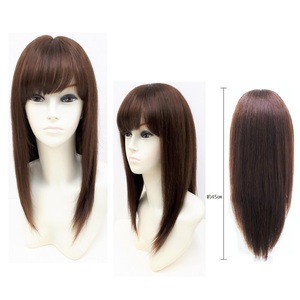 "Free shipping/consumption tax included" NS-040 Brown Human hair 100% Nature (double-sided tape can be pasted) Wig Long Sarasu straight anticancer drug alopecia