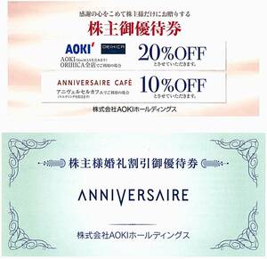 AOKI Shareholder Apprentice Ticket [Set of 2 (20%OFF &amp; Anivel Cell Water Discount Coupon)] / 2022.12.31