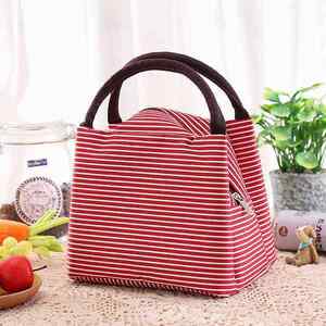 "AYX-A2" Cold Lunch Tote (Border / Red) Cold Bag Lunch Bag Mini Tote