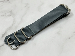 Rug width: 20mm NATO Ring Strap Gray Nylon Belt Military Fabric Watch [Rolex Rolex Omega] ②