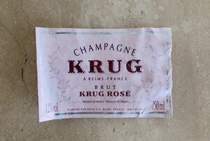KRUG ROSE Clug Rose Brut Label
