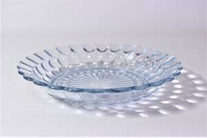 Free shipping beautiful goods ▼ Fire King Bubble Bowl Sapphire Bully Soup Plate Salad Flat Bowl