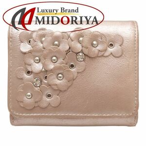 Anteprima ANTEPRIMA Compact Wallet Leather Champagne Pink /082198 [Used]