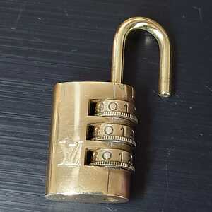 [Free Shipping] Dial -type padlock Louis Vuitton Paddrop Rock Louis Vuitton Canade Gold Gold Number Adjustable Lock Dial Key ④