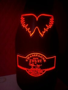 Angel Red Red Champagne Empty Bottle LED Light Light Display Interior Lighting Empty Bottle Bottle Bottle Angel Halo Red