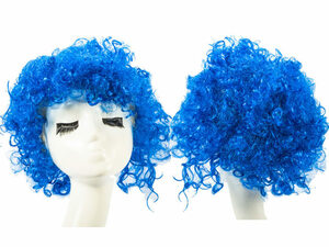 Cosplay Party Disguise Accounts Colorful Afro Hair Wig Afro Wig #Blue ACP-31783