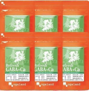 ★ Free Shipping ★ GABA + CA Calcium About 6 months (2023.6-) (90 tablets x 6 bags) Orgaland supplement refresh