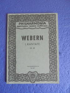 Wabern composition Op.29 "I. Kantate"