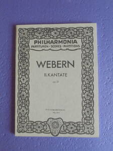 Wabern composition Op.31 "II. Kantate"