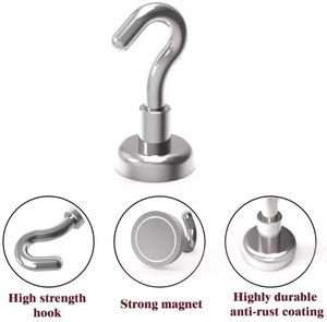 [Recommended] Magnet hook strong hook neodymium magnet storage kitchen 10 pcs