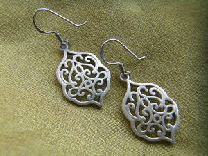 ★ Sale ★ Unused Indian Silver 925 A arabesque paisley pattern piercing
