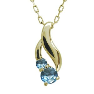 Blue Pars Necklace 18 Gold Simple Pendant