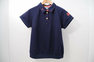 COCO ★ Viva Heart ★ Short Sleeve Polo Shirt ★ Simple ★ Navy ★ Navy ★ 42 (L) ★ USED * Nekopos shipment is possible ★ 63433