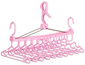 [Bargain] hanger] (2 colors x 2 types) [hanger single item] (pink / pink) (ultra -resistant outer ray specification) 10 ranges [Plenty of drying