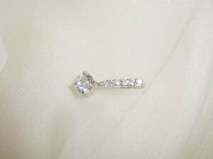 The finest silver product Silver 925 expensive synthetic diamond artificial diamond jewelry pendant top vintage design ☆ New old -fashioned unused ☆ 69 ⑨