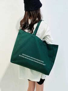 Ladies Bag Tote Bag Slogan Glaphic Large Capacity Canvas Shopper Bag