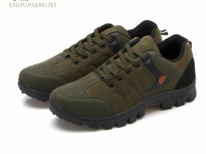 lyw361★ New Outdoor Men's Non-Slip Mountaineering Trekking Shoes Green Size 25.5cm