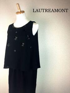 gorgeous! Lautreamont Black 36 082925 Black One Piece Lautmon Sleecle Dress