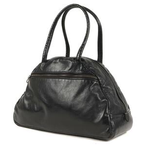 JAS M.B Jasemby Bag Leather Mini Boston Bag Tote Bag Small Traveler Black Black Bag